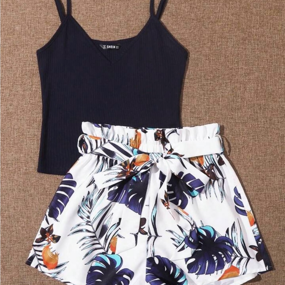 Tropical Print Shorts